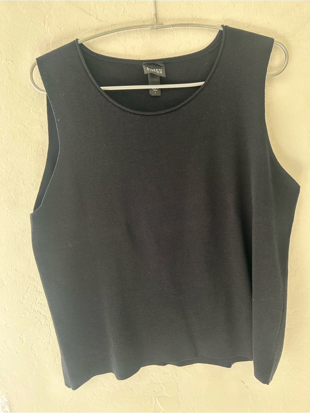 Eileen Fisher Black Sleeveless Knit Tank